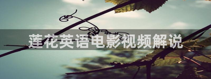 午夜电影网站：莲花英语电影视频解说