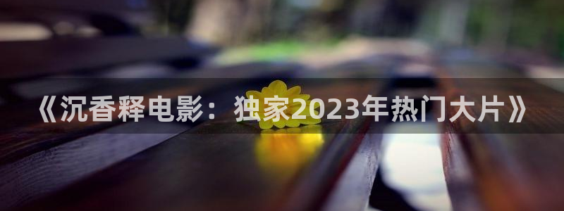 神马电影午夜：《沉香释电影：独家2023年热门大片》
