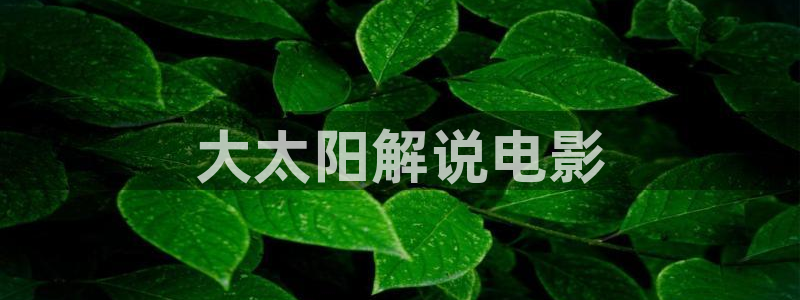 午夜电影手机看：大太阳解说电影