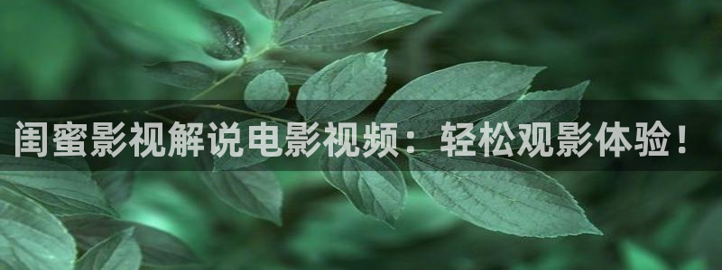 2020午夜影院：闺蜜影视解说电影视频：轻松观影体验！
